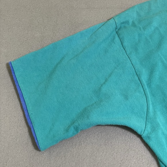 Vtg Fruit Of The Loom T Shirt XXL Mens Made In USA Ringer Double Layer WORN 90s - Picture 9 of 16